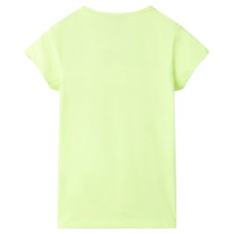 Koszulka dziecięca z krótkimi rękawami, żółta fluorescencyjna, 116 Lumarko!