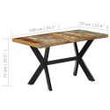 Stół jadalniany, 140 x 70 x 75 cm, lite drewno z odzysku Lumarko!