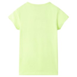 Koszulka dziecięca z krótkimi rękawami, żółta fluorescencyjna, 104 Lumarko!