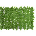 Osłona balkonowa, zielone liście, 200x75 cm Lumarko!