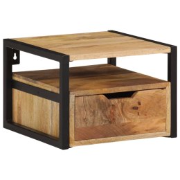Ścienna szafka nocna, 35x35x25 cm, lite drewno akacjowe Lumarko!