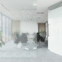 Folia okienna, matowa, tęczowy wzór 3D, 90x1000 cm, PVC Lumarko!
