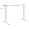 Rama biurka do pracy na stojąco, biała, (94-135)x60x(70-114) cm Lumarko!