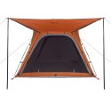 Namiot, 4-os., szaro-pomarańczowy, 240x221x160 cm, tafta 185T Lumarko!