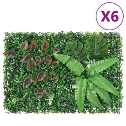 Maty ze sztucznymi roślinami, 6 szt., zielone, 40x60 cm Lumarko!