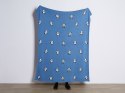 Koc bawełniany dla dzieci w pandy 130 x 170 cm niebieski TALOKAN Lumarko!