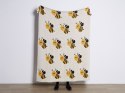 Koc bawełniany dla dzieci w pszczoły 130 x 170 cm beżowy DRAGAN Lumarko!