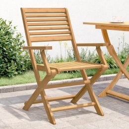 Składane krzesła ogrodowe, 2 szt., 54,5x61,5x86,5 cm, akacja Lumarko!
