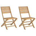 Składane krzesła ogrodowe, 2 szt., 48,5x61,5x87 cm, akacja Lumarko!