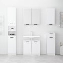 5-częściowy zestaw szafek do łazienki, biały, materiał drewnopochodny Lumarko!