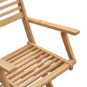 Składane krzesła ogrodowe, 4 szt., 54,5x61,5x86,5 cm, akacja Lumarko!