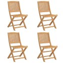 Składane krzesła ogrodowe, 4 szt., 57x49x90 cm, akacja Lumarko!