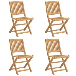 Składane krzesła ogrodowe, 4 szt., 57x49x90 cm, akacja Lumarko!