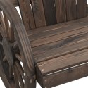 Ogrodowy fotel bujany, lite drewno jodłowe Lumarko!