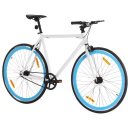 Rower single speed, biało-niebieski, 700c, 55 cm Lumarko!
