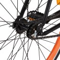 Rower single speed, czarno-pomarańczowy, 700c, 51 cm Lumarko!