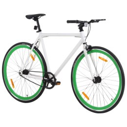 Rower single speed, biało-zielony, 700c, 55 cm Lumarko!