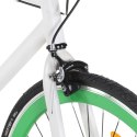Rower single speed, biało-zielony, 700c, 59 cm Lumarko!