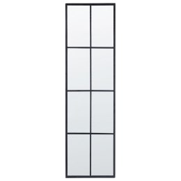 Metalowe lustro ścienne okno 38 x 132 cm czarne CAMON Lumarko!
