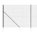 Ogrodzenie z siatki, z kotwami, antracytowe, 2,2x10 m Lumarko!