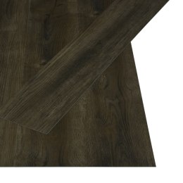 Samoprzylepne panele podłogowe 4,46 m², 3 mm, PVC ciemnobrązowe Lumarko!