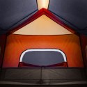 Namiot turystyczny z LED, szaro-pomarańczowy, 344x282x212 cm Lumarko!