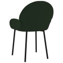 Krzesła stołowe, 2 szt., ciemnozielone, obite aksamitem Lumarko!