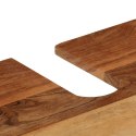 2-częściowy zestaw mebli łazienkowych, żelazo i drewno akacjowe Lumarko!