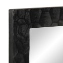 Lustro łazienkowe, czarne, 50x70x2,5 cm, drewno mango i szkło Lumarko!