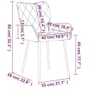 Krzesła stołowe, 2 szt., kolor taupe, obite tkaniną Lumarko!