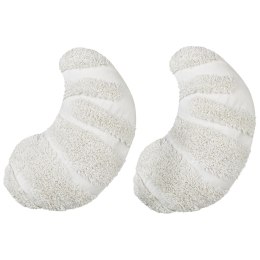 2 poduszki dekoracyjne dla dzieci rogale bawełniane 40 x 25 cm białe SNOWDROP Lumarko!