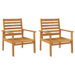 Krzesła ogrodowe, 2 szt., 66,5x65x81 cm, lite drewno akacjowe Lumarko!