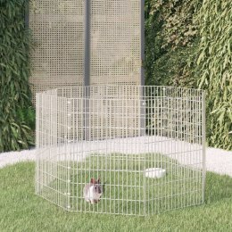 8-panelowa klatka dla królika, 54x80 cm, galwanizowane żelazo Lumarko!