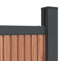 Panel ogrodzeniowy, brązowy, 699x186 cm, WPC Lumarko!