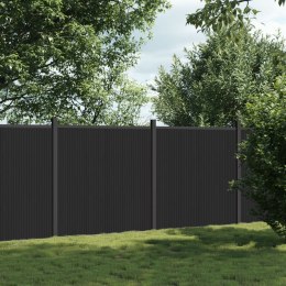 Panel ogrodzeniowy, szary, 353x186 cm, WPC Lumarko!