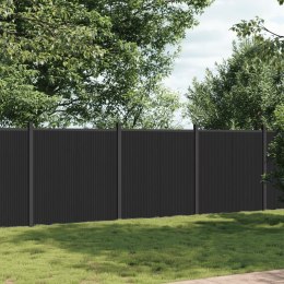 Panel ogrodzeniowy, szary, 526x186 cm, WPC Lumarko!