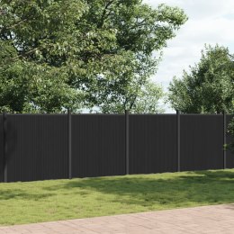 Panel ogrodzeniowy, szary, 699x186 cm, WPC Lumarko!
