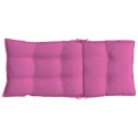 Poduszki na krzesła z wysokim oparciem, 2 szt., różowe, tkanina Lumarko!