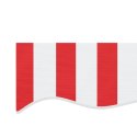 Tkanina na wymianę do markizy, czerwono-białe paski, 4,5x3,5 m Lumarko!