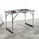 Składany stół, 100 x 60 x 94 cm, aluminiowy Lumarko!