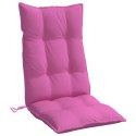 Poduszki na krzesła z wysokim oparciem, 6 szt., różowe, tkanina Lumarko!