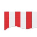 Tkanina na wymianę do markizy, czerwono-białe paski, 3,5x2,5 m Lumarko!
