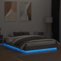 Rama łóżka z oświetleniem LED, szarość betonu, 120x200 cm Lumarko!