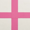 Mata gimnastyczna z pompką, 300x100x20 cm, PVC, różowa Lumarko!