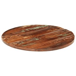 Blat stołu, Ø 90x3,8 cm, okrągły, lite drewno z odzysku Lumarko!