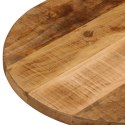 Blat stołu, 140x50x3,8 cm, owalny, surowe drewno mango Lumarko!