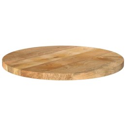 Blat stołu, Ø 50x2,5 cm, okrągły, surowe lite drewno mango Lumarko!