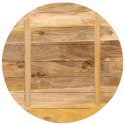 Blat stołu, Ø 90x2,5 cm, okrągły, surowe lite drewno mango Lumarko!