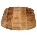 Blat stołu, 90x40x3,8 cm, owalny, surowe drewno mango Lumarko!