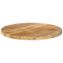 Blat stołu, Ø 60x3,8 cm, okrągły, surowe lite drewno mango Lumarko!